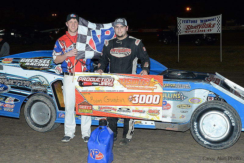 Gustin gets wire-to-wire win at Shady Oaks Speedway