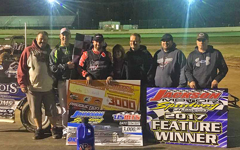 Dillard doubles up in USMTS debut at Jackson Motor Speedway