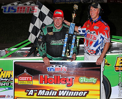 Shryock holds off Krohn in OReilly USMTS National Tour debut at U.S. 36 Raceway 