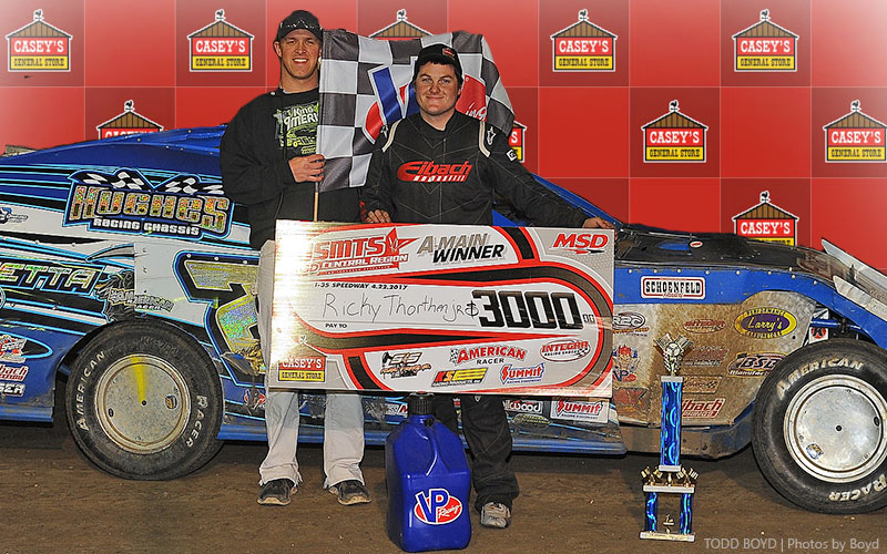 Ricky Thornton Jr. won the Casey's General Stores