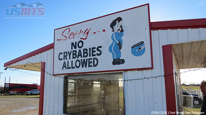 The back entrance to the Southern Oklahoma Speedway in Ardmore, Okla.