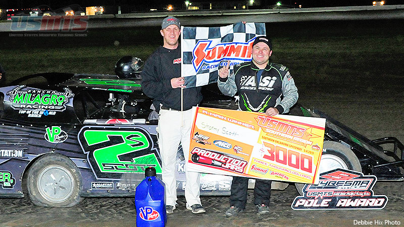 Stormy Scott won the Sybesma Graphics Pole Award and Summit Racing Equipment