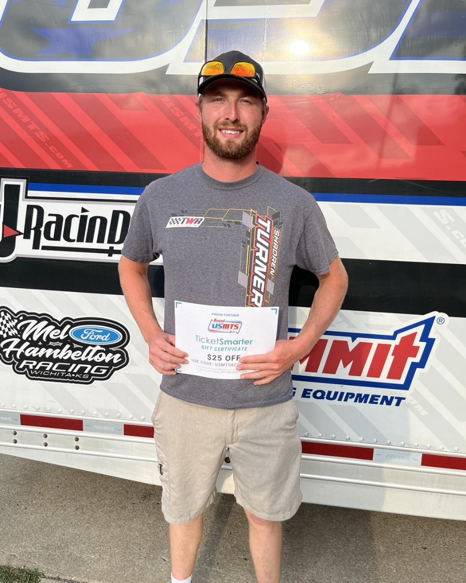 Cale from Missouri was our TicketSmarter #1 Fan during the 7th Annual USMTS Grant Junghans Memorial featuring the Summit USMTS National Championship presented by RacinDirt at the Lakeside Speedway in Kansas City, Kan, on Thursday, Aug. 8, 2024.