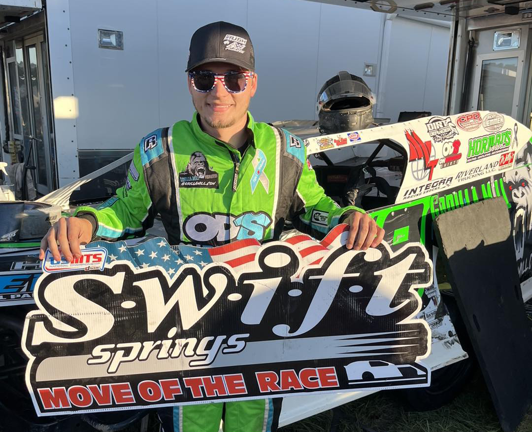 Jake Timm was the Swift Springs Move of the Race Award winner on Friday.